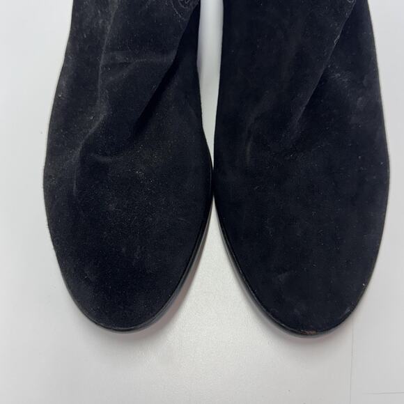 Vince Camuto Boots Womens Size 12 Black Suede Ankle Zip Harness Western PANTHEA - Picture 4 of 10